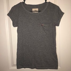 Hollister Grey Pocket Tee